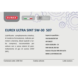 Olio motore Eurex Ultra Sint 5W-30 - 507