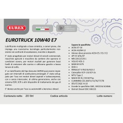 Olio motore Eurex EUROTRUCK 10W-40 E7